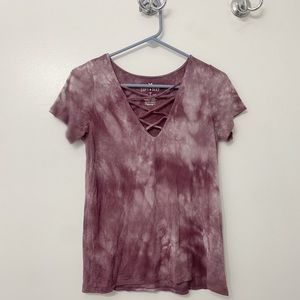 american eagle cross strap tee